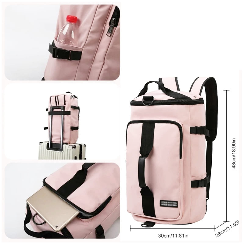 Bolson de mano y Mochila impermeable  2 en 1.